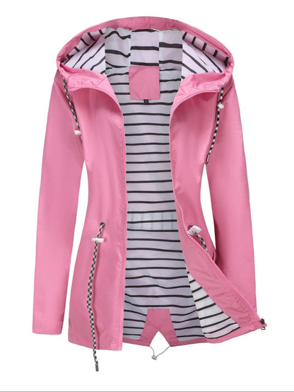 Eveloria Damen Lange Wasserfeste Jacke Vielseitig