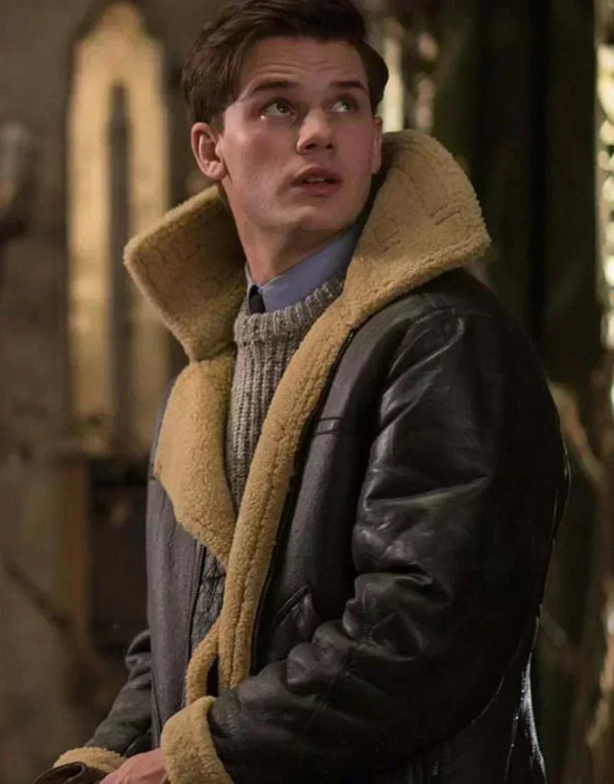 Herren Klassische Fliegerjacke Reißverschluss