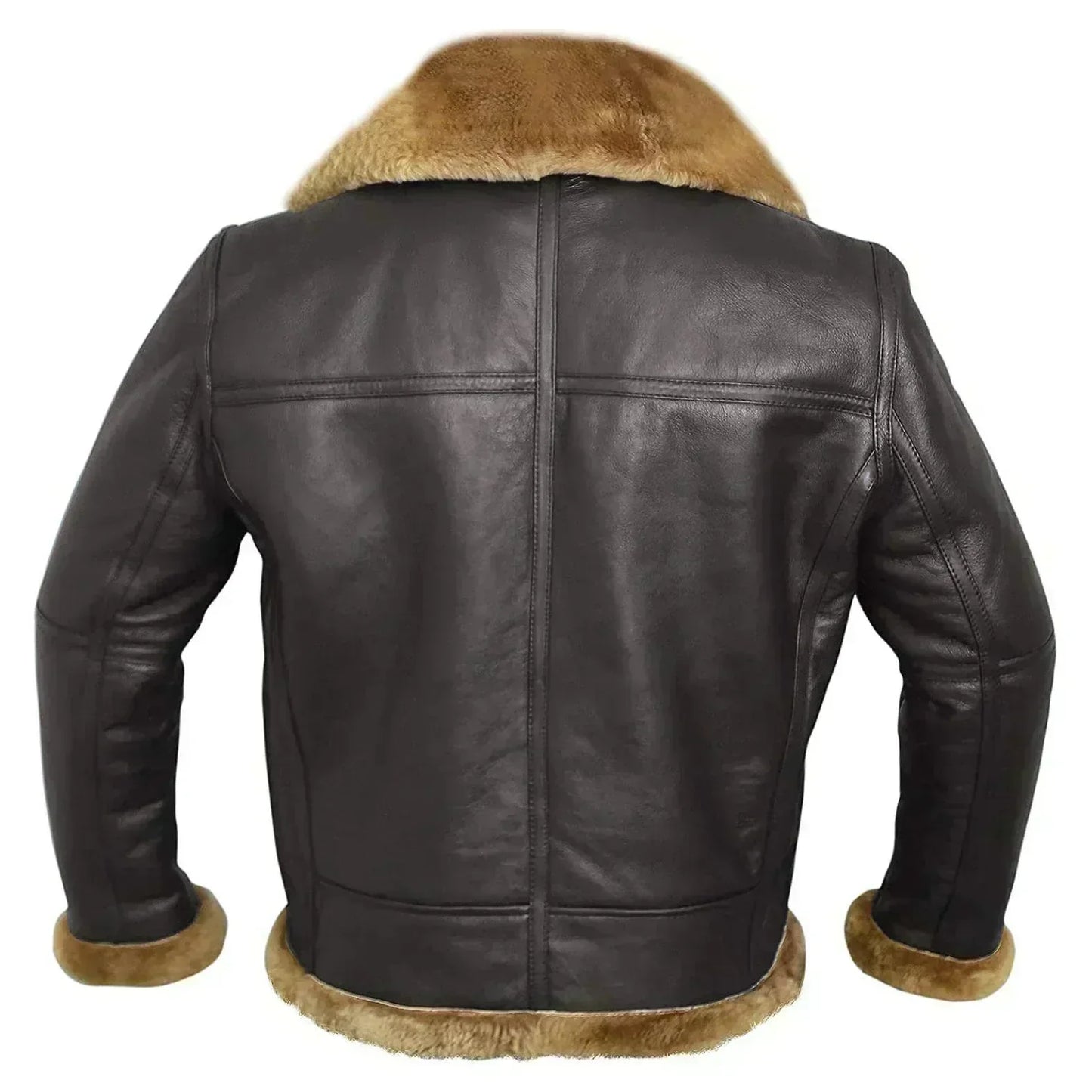 Herren Klassische Fliegerjacke Reißverschluss