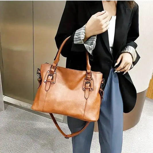 Eveloria Damen Große Handtasche Weiches Material Schulterriemen - Eveloria