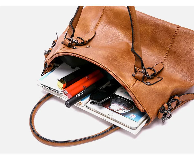 Eveloria Damen Große Handtasche Weiches Material Schulterriemen