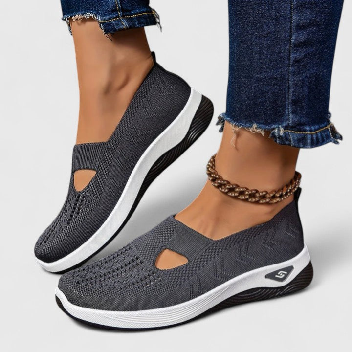Regine Damen Slip-On Sneaker Atmungsaktives Mesh