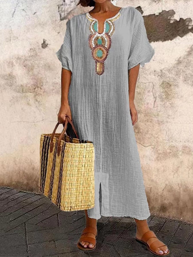 Eveloria Damen Kaftan-Kleid