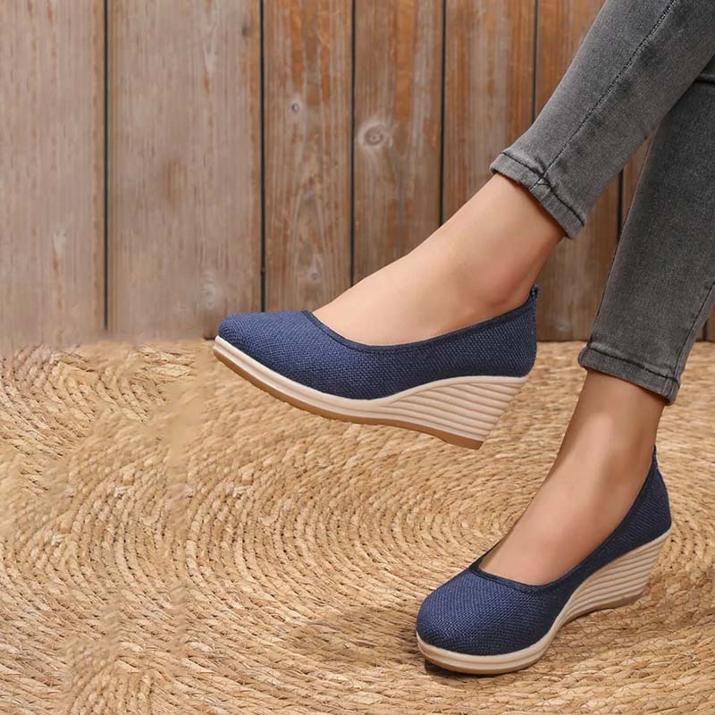 Eveloria Damen Keilschuhe Lässig