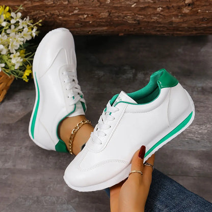 Damen Sneaker Weiß Bequem