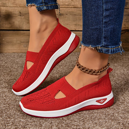 Eveloria Damen Slip-On Sneaker Atmungsaktives Material