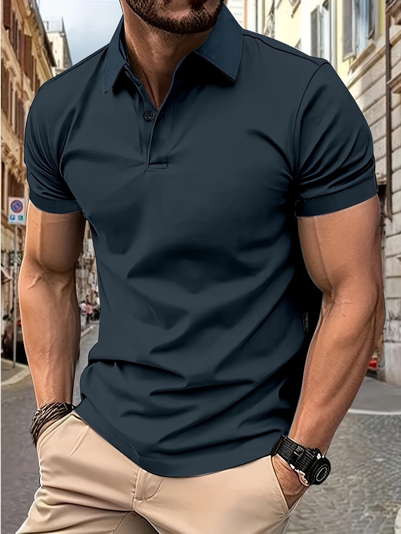 Eveloria Damen Kurzarm Polo Baumwolle Bequem Weiß