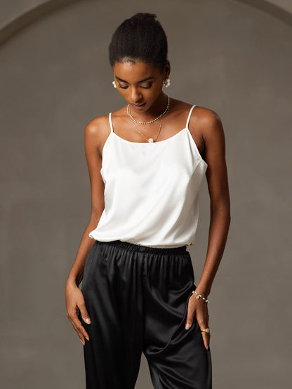 Eveloria Damen Seiden-Camisole Spaghettiträger