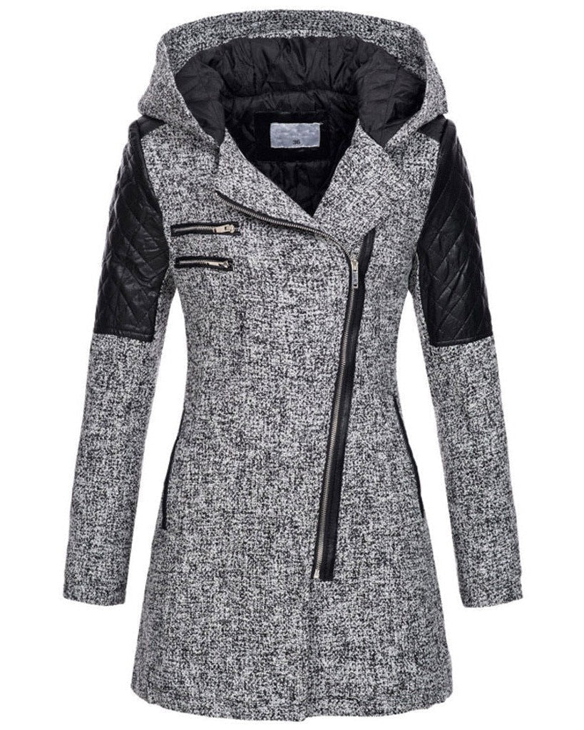 Damen Winterjacke Elegant Wollstoff