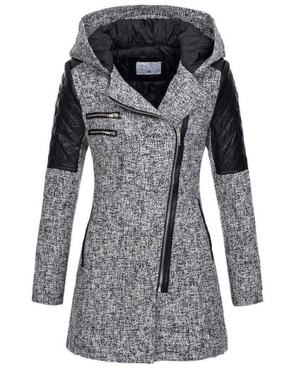 Damen Winterjacke Elegant Wollstoff