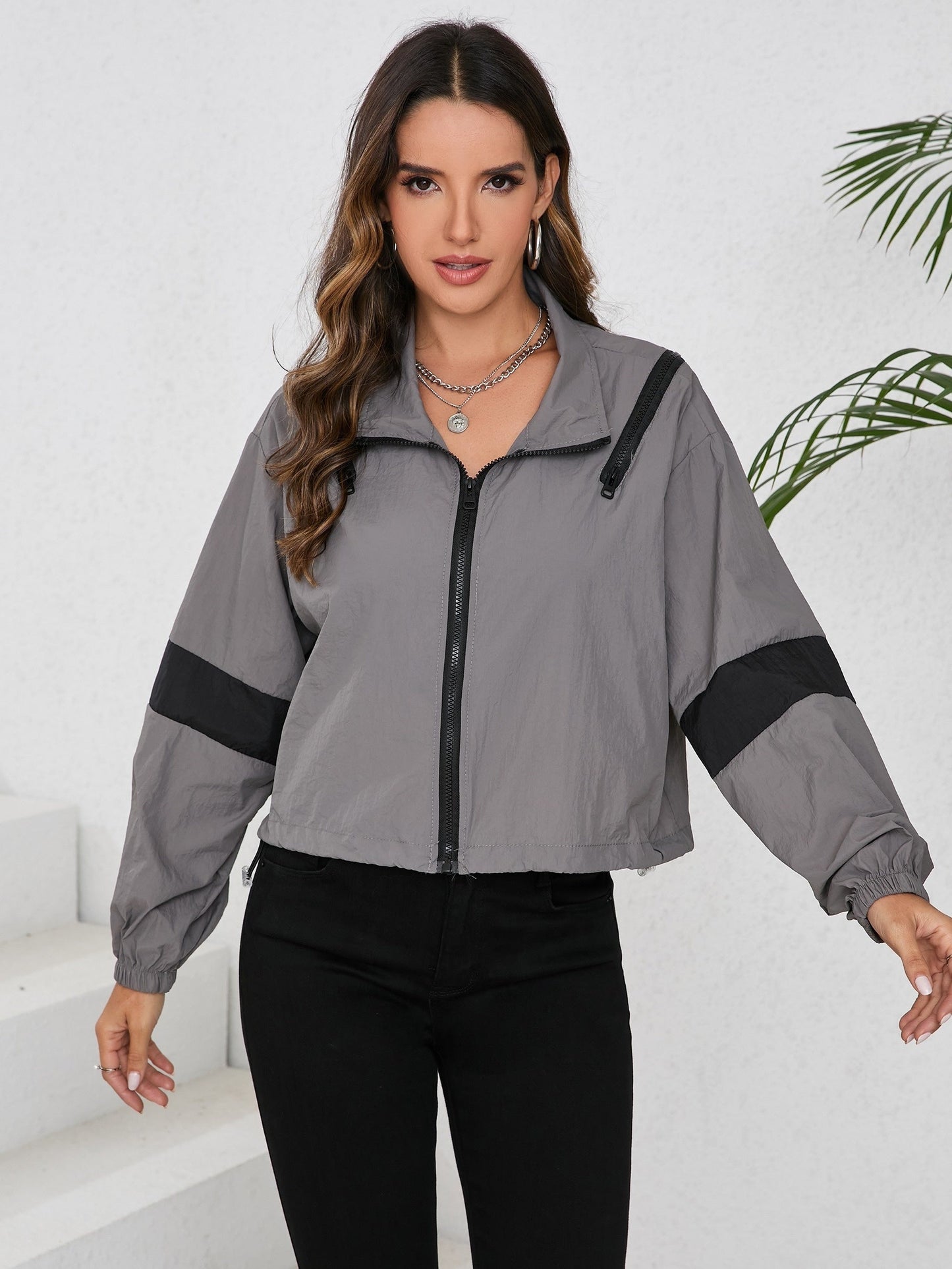 Gudula Damen Sportwindbreaker Jacke