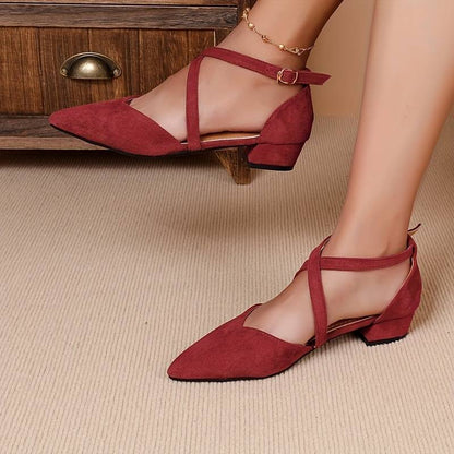 Damen Flache Schuhe Einfarbig