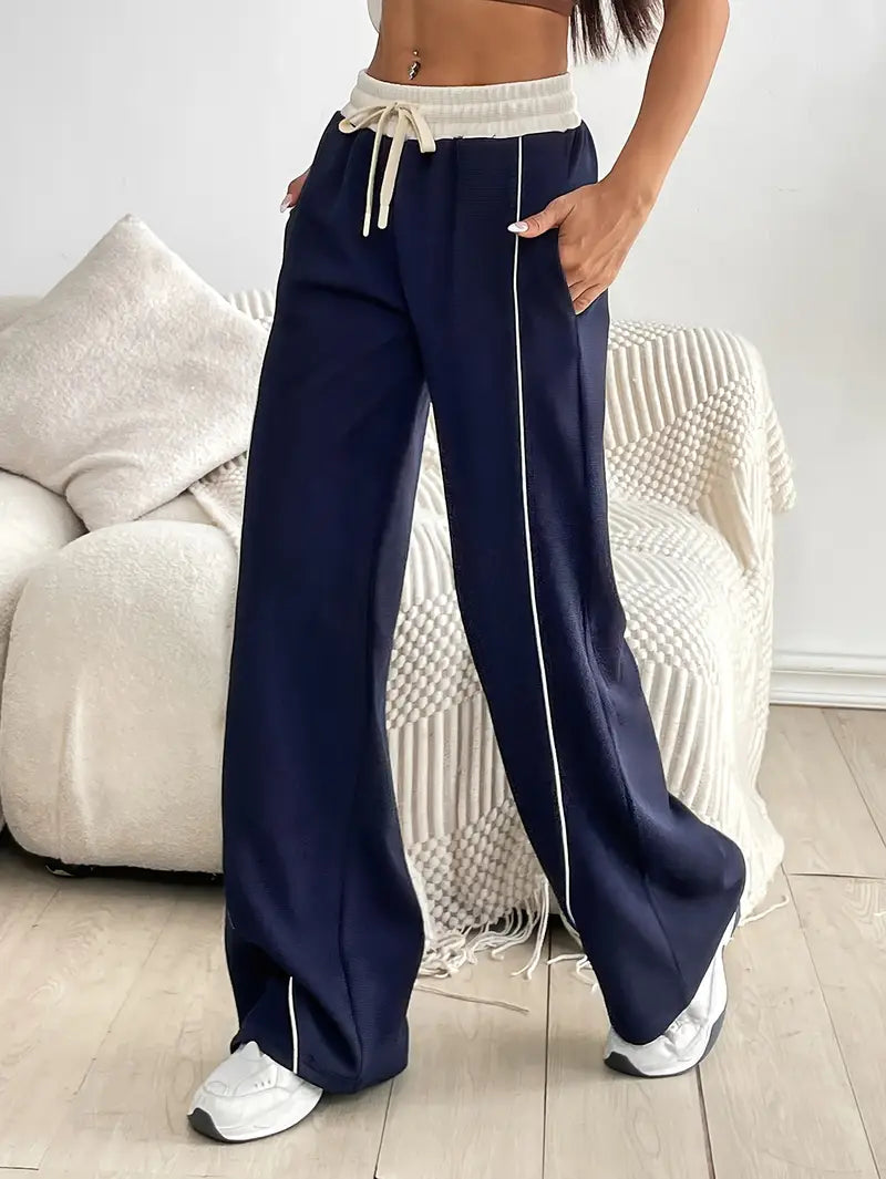 Eveloria Damen Jogginghosen Dehnbar Elastisch Schwarz - Eveloria
