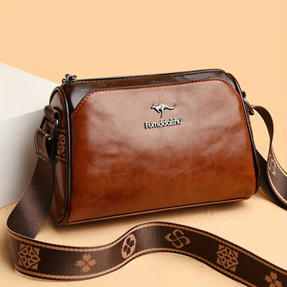 Damen Crossbody-Tasche Vegan-Leder