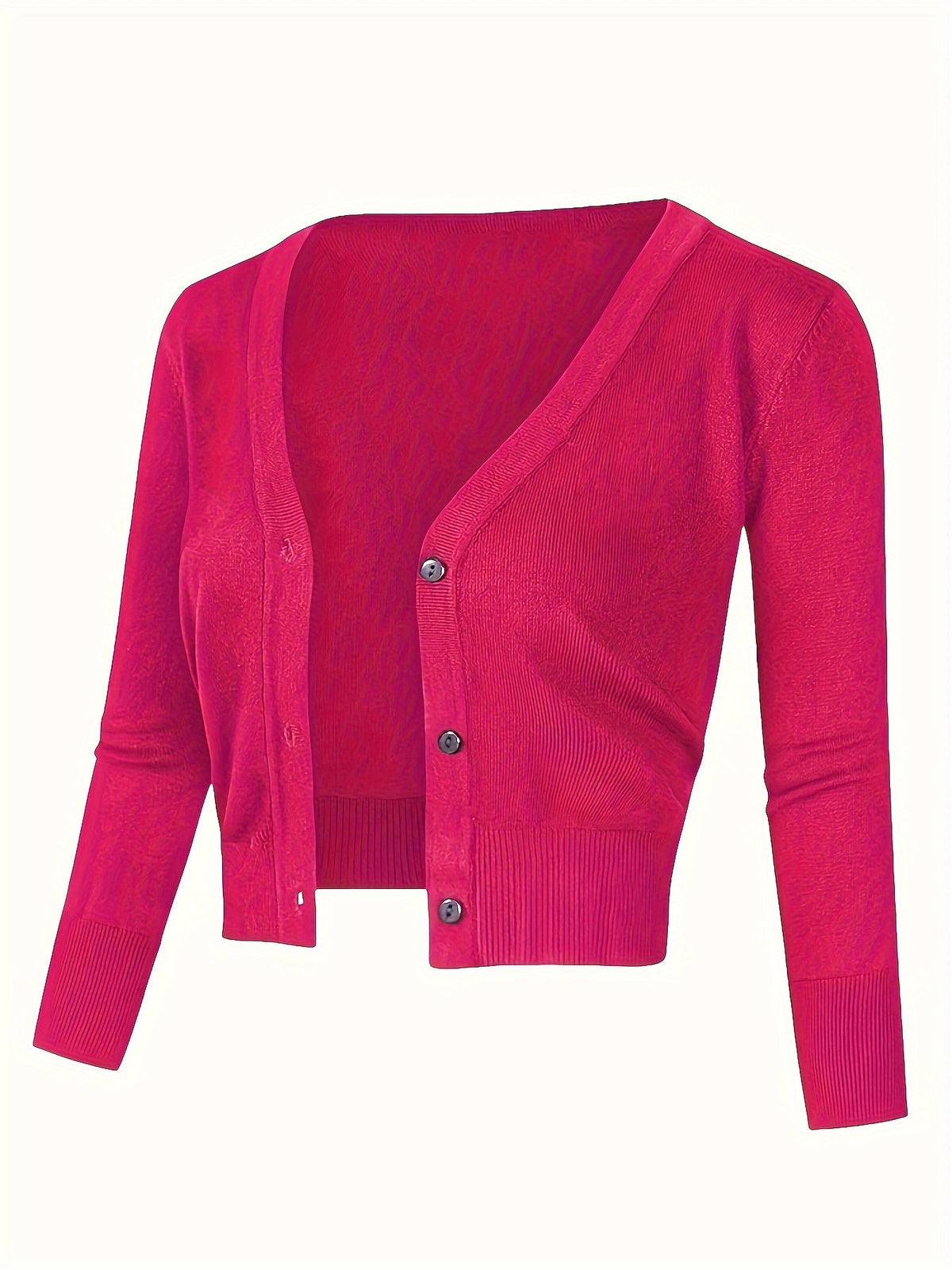 Eveloria Damen Bolerojacke Knopfverschluss