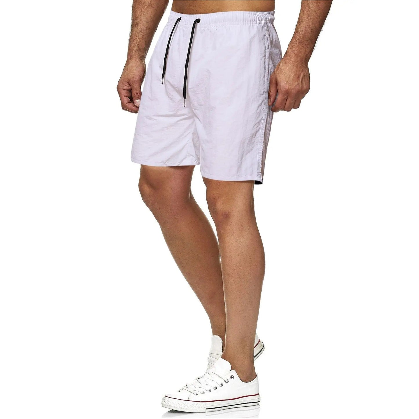Eveloria Herren Fitness-Badehosen Schnelltrocknend Einfarbig