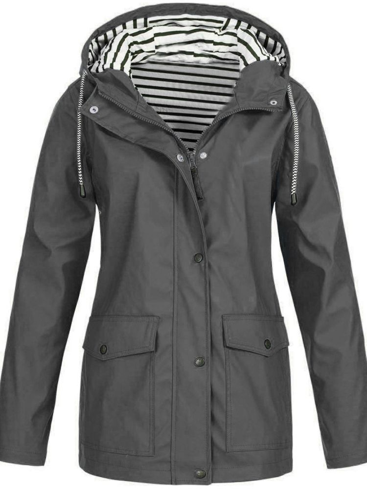 Eveloria Damen Regenjacke Wasser- und Winddicht