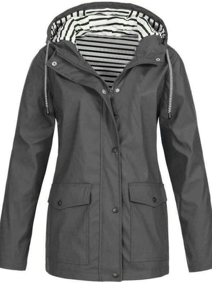 Eveloria Damen Regenjacke Wasser- und Winddicht