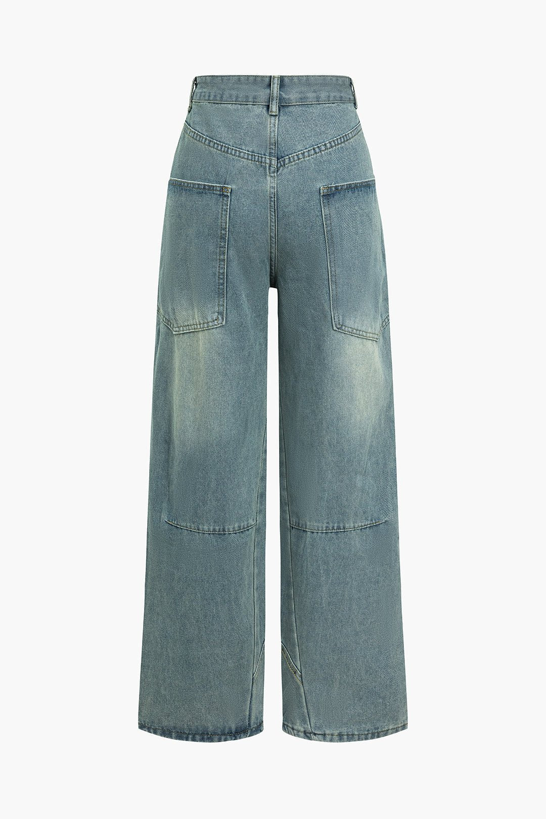 Damen Weite Jeans aus Denim Blau