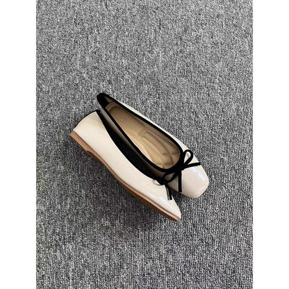 Damen Ballerinas Lackleder