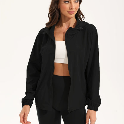 Damen Sportjacke Wasserdicht Kapuze