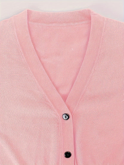 Eveloria Damen Bolerojacke Knopfverschluss