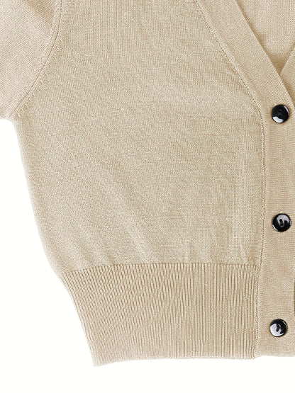 Eveloria Damen Bolerojacke Knopfverschluss
