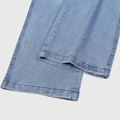 Damen Baggy Jeans Hose Blau