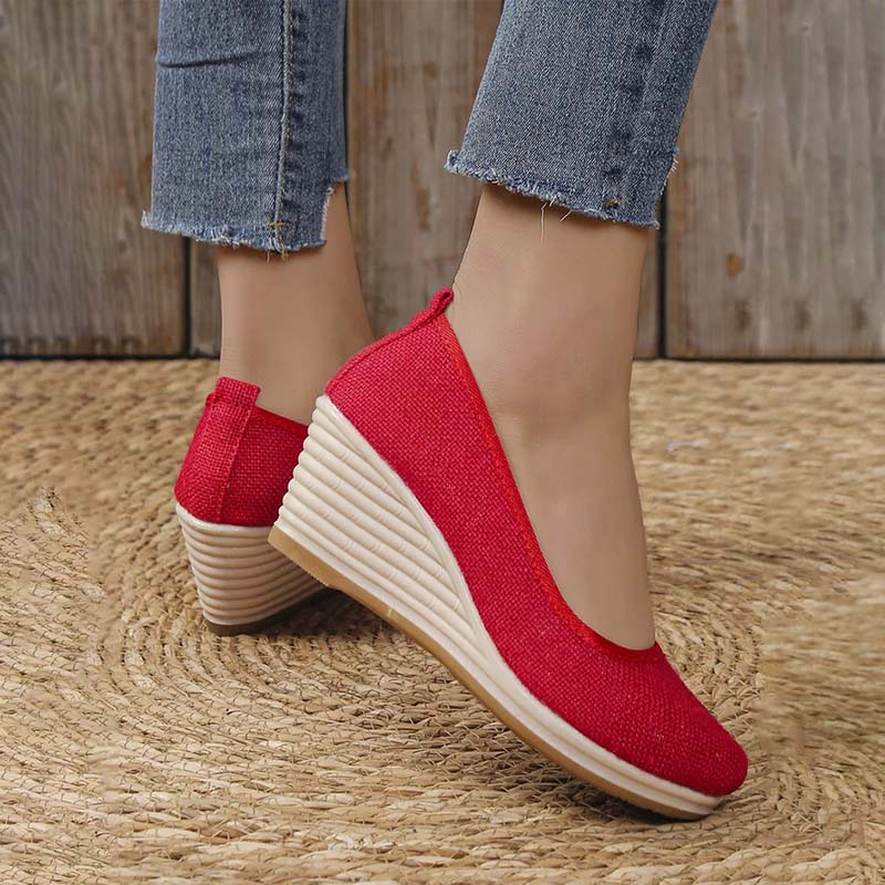 Eveloria Damen Keilschuhe Lässig
