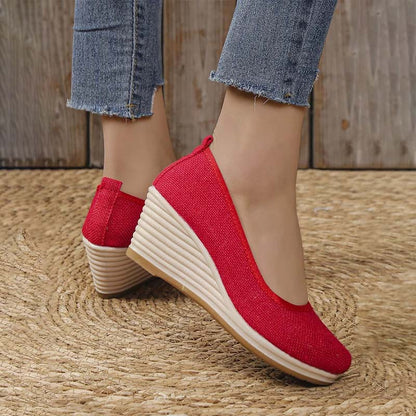 Eveloria Damen Keilschuhe Lässig