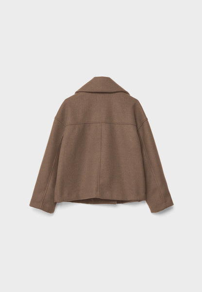 Damen Oversize Kurzmantel Herbst Übergang