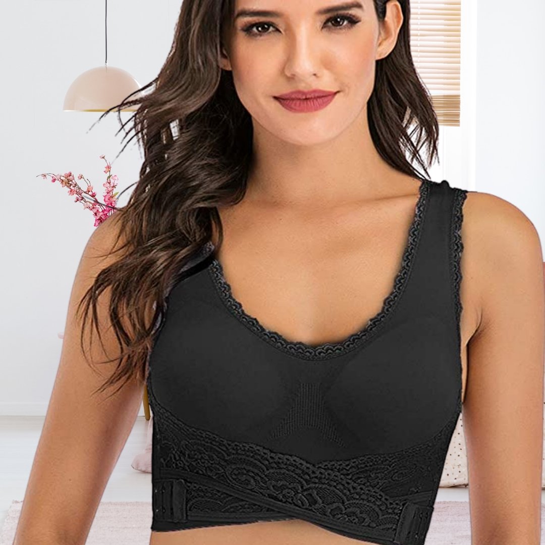 Damen Sport-BH Kabellos Gekreuzte Schnalle