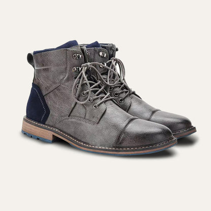 Herren Lederstiefel Vintage Ankle Boots
