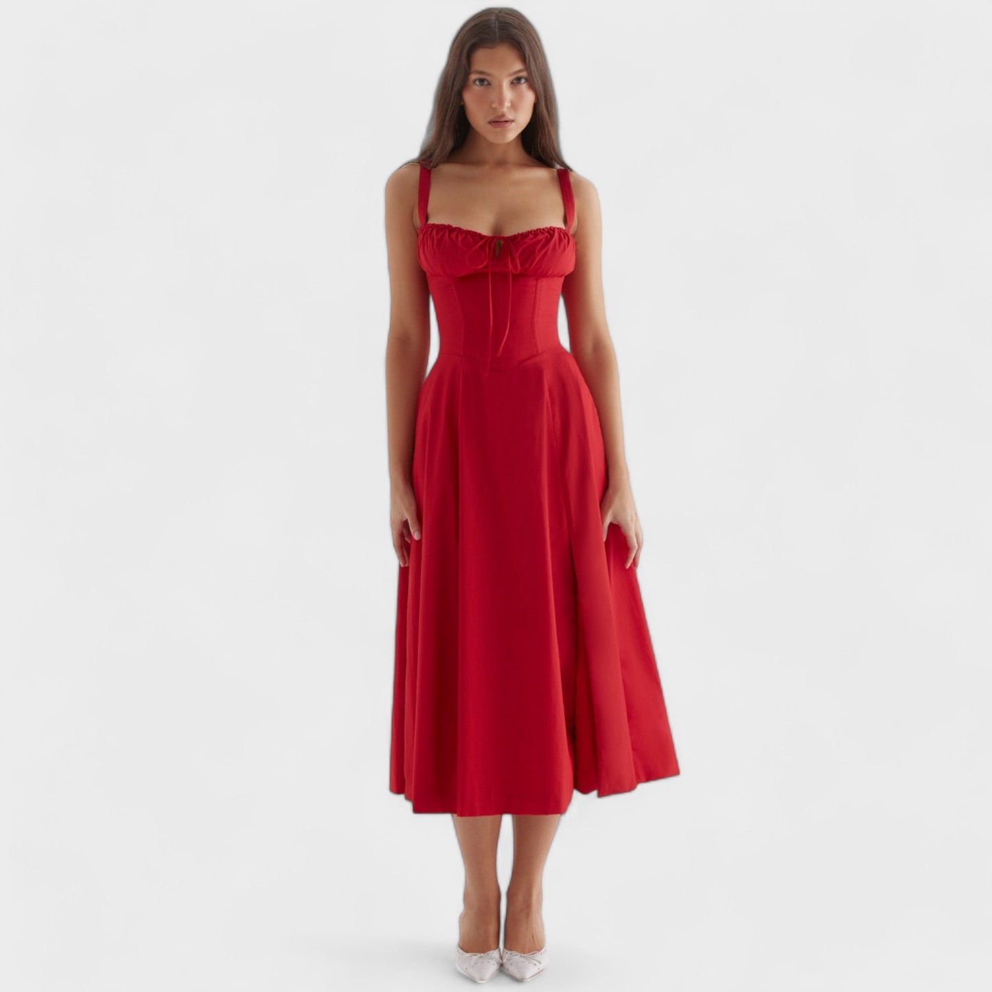 Eveloria Damen Korsett-Kleid