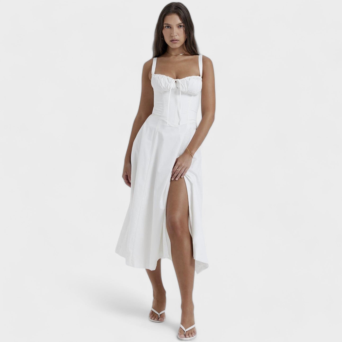 Eveloria Damen Korsett-Kleid