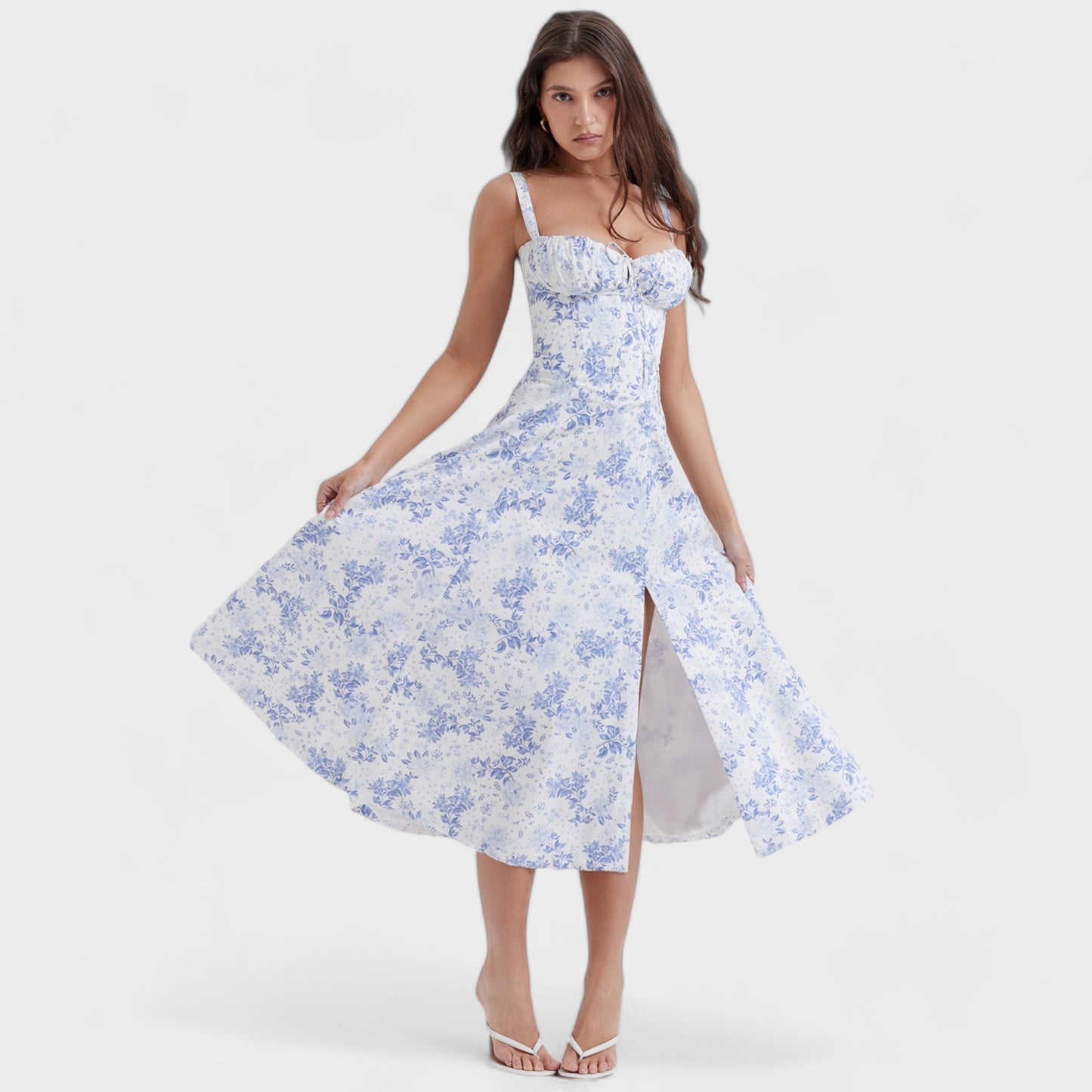 Eveloria Damen Korsett-Kleid