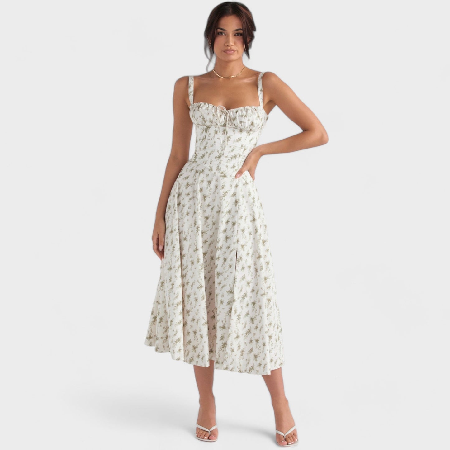 Eveloria Damen Korsett-Kleid