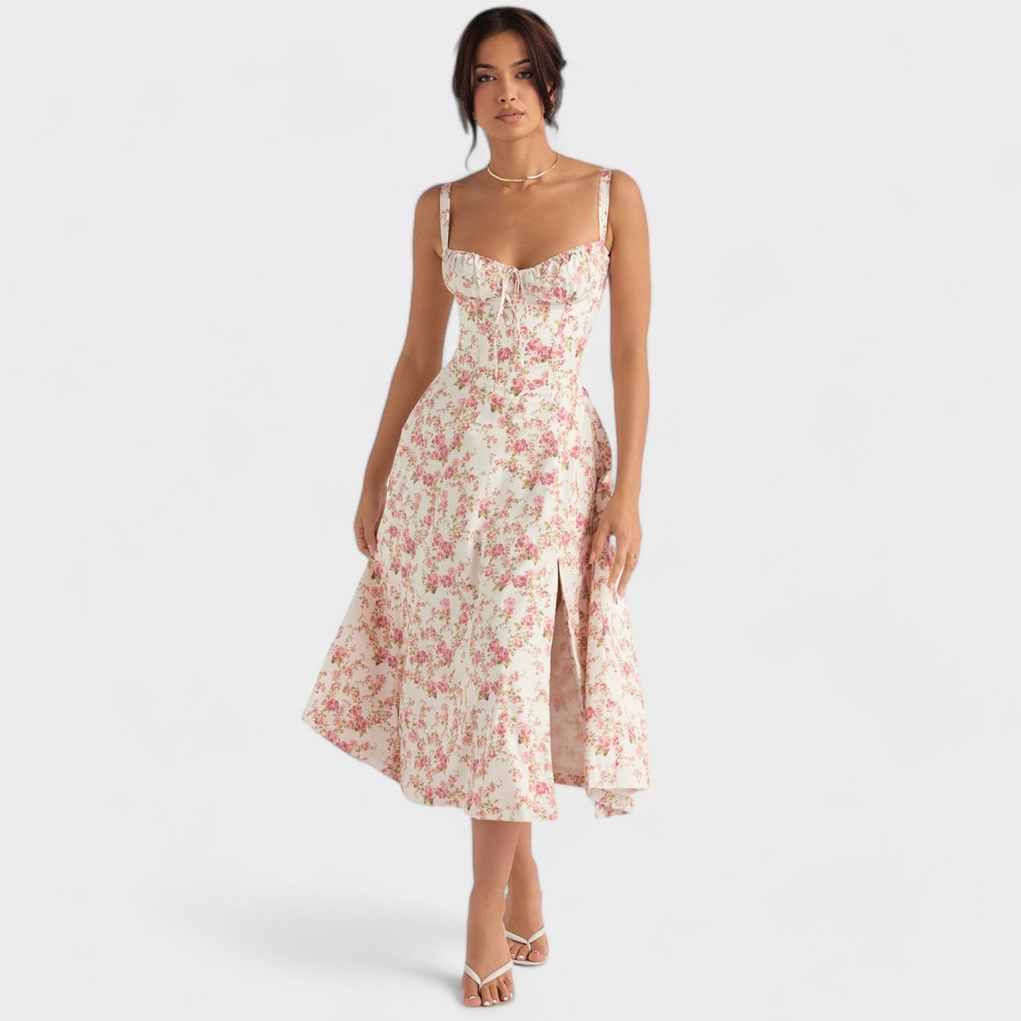 Eveloria Damen Korsett-Kleid