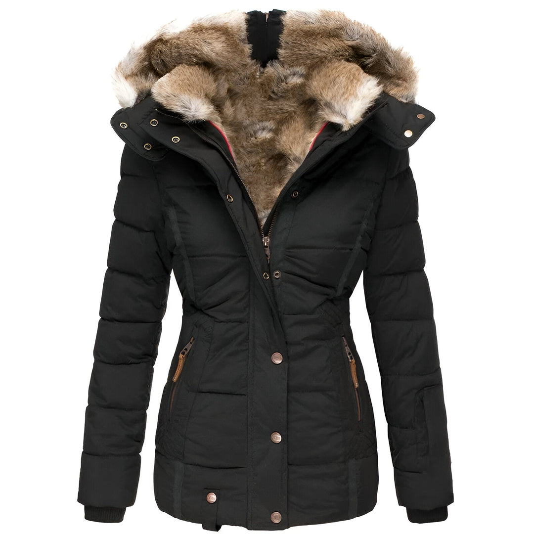 Damen Winterjacke Taillierte Kapuze - Eveloria