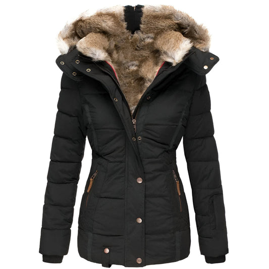Damen Winterjacke Taillierte Kapuze - Eveloria