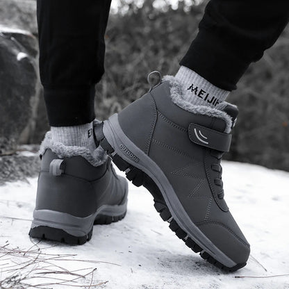 Herren Winterstiefel Gepolstert Profilsohle Warm