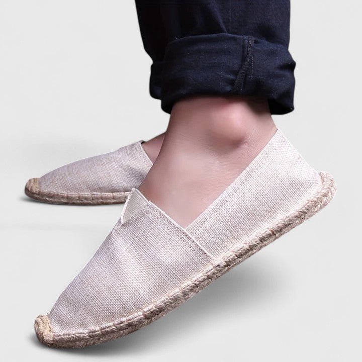 Herren Espadrilles Atmungsaktives Material Beige