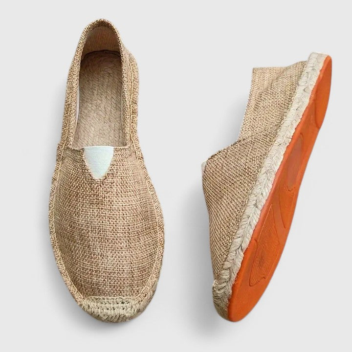 Herren Espadrilles Atmungsaktives Material Beige