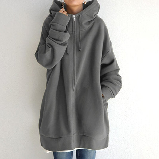 Eveloria Damen Oversize Winterhoodie Cassandra Baumwolle - Eveloria