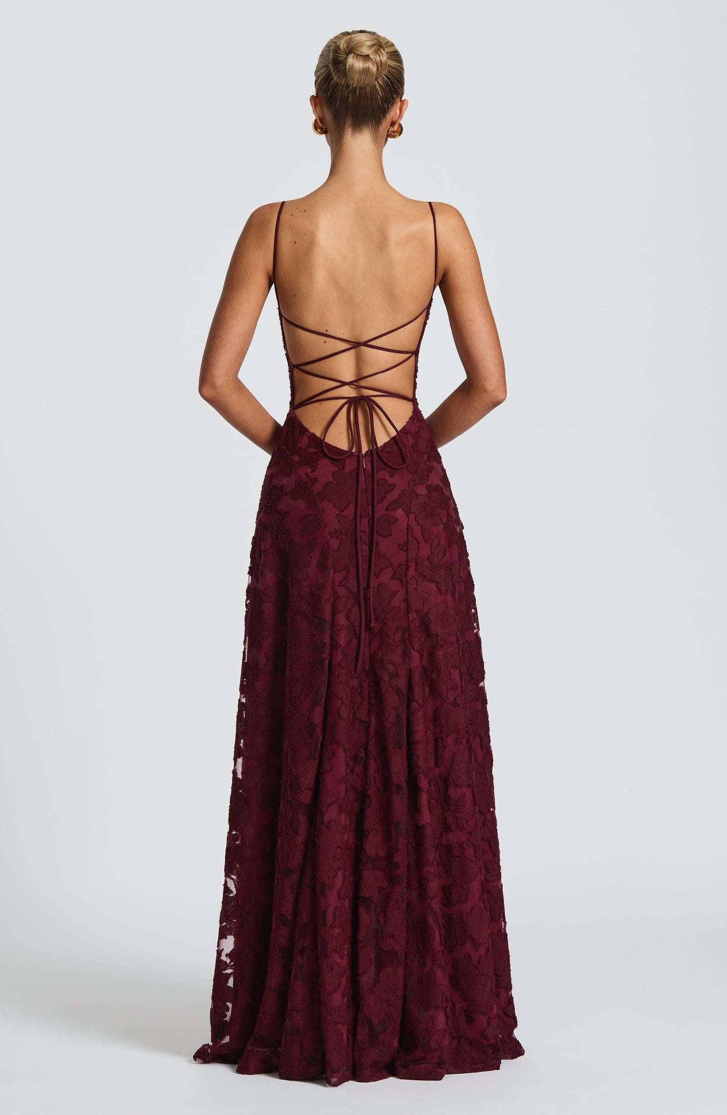Damen Maxi Kleid Spaghettiträger Hochzeitsgast