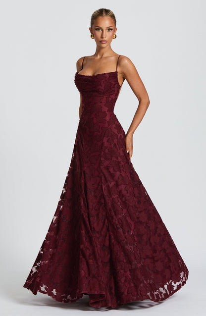 Damen Maxi Kleid Spaghettiträger Hochzeitsgast