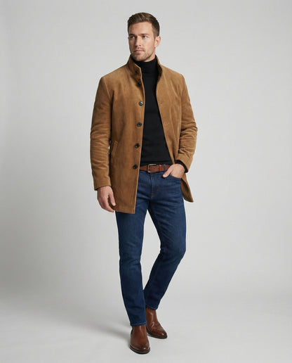 Herren Cordjacke Hochkragen