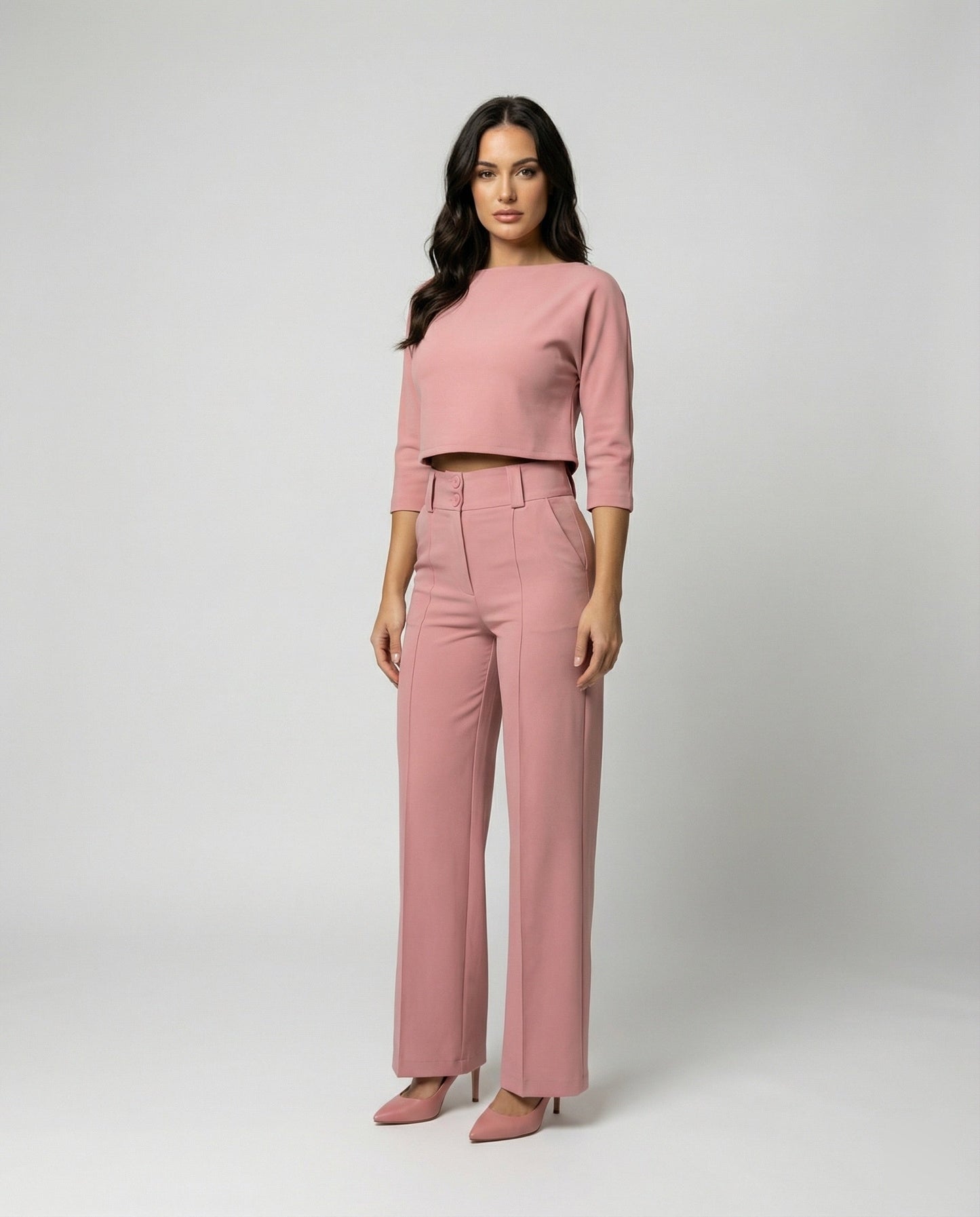 Damen Herbst Hosenset Tailliert - Eveloria