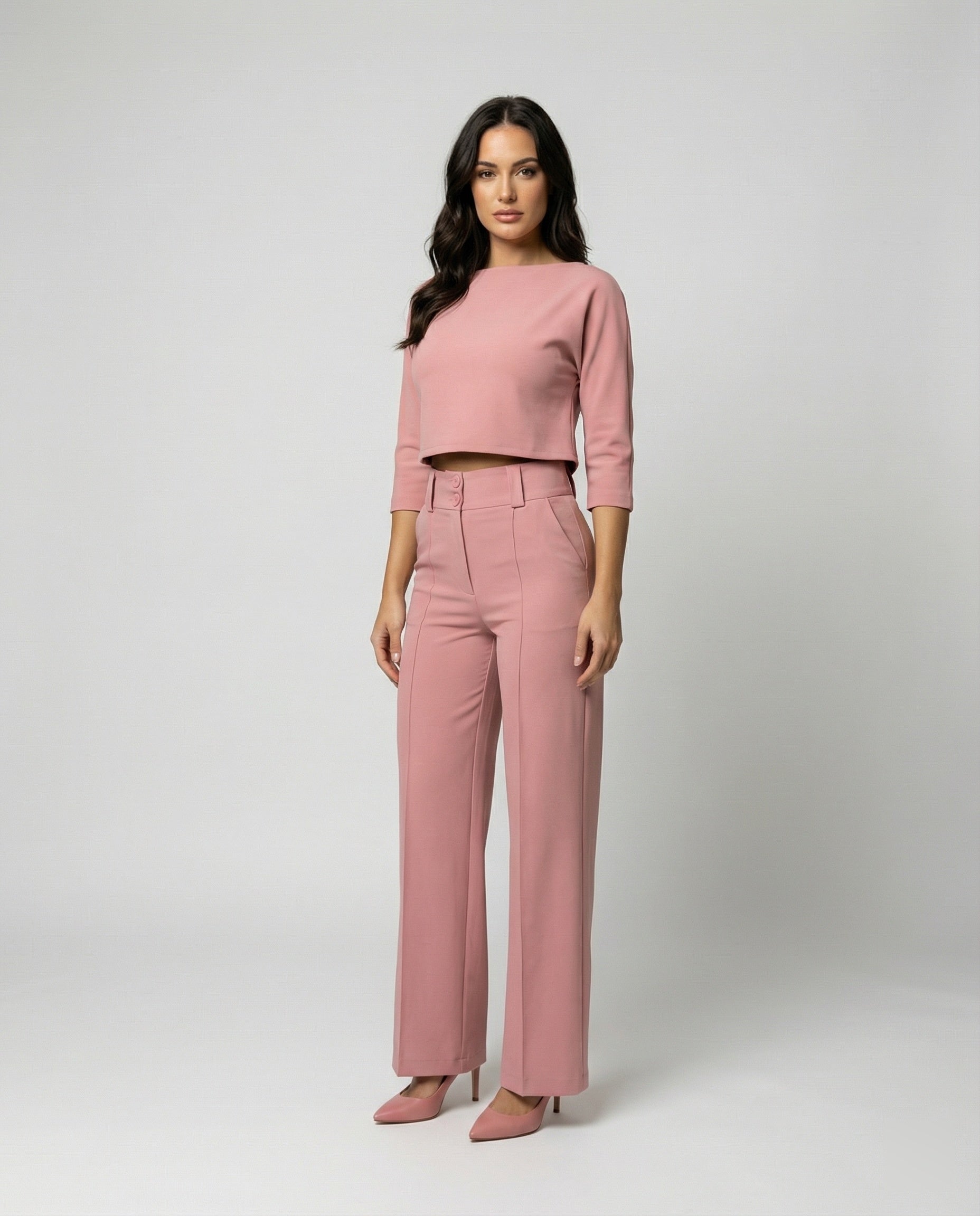 Damen Herbst Hosenset Tailliert - Eveloria