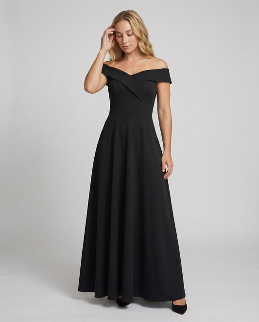 Eveloria Damen Off-Shoulder Abendkleid Lang Elegantes - Eveloria